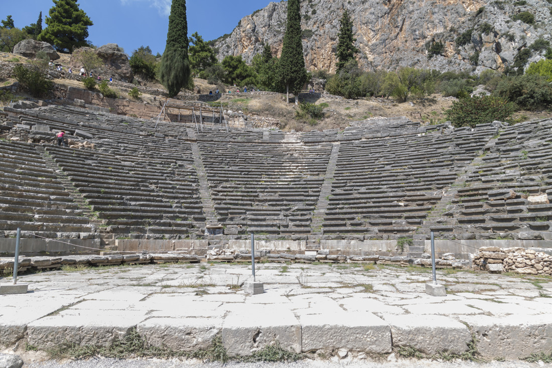 Anfiteatro de Delfos. Vista parcial